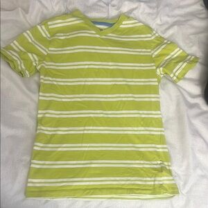 Spotted Zebra Lime Green V-Neck Tee